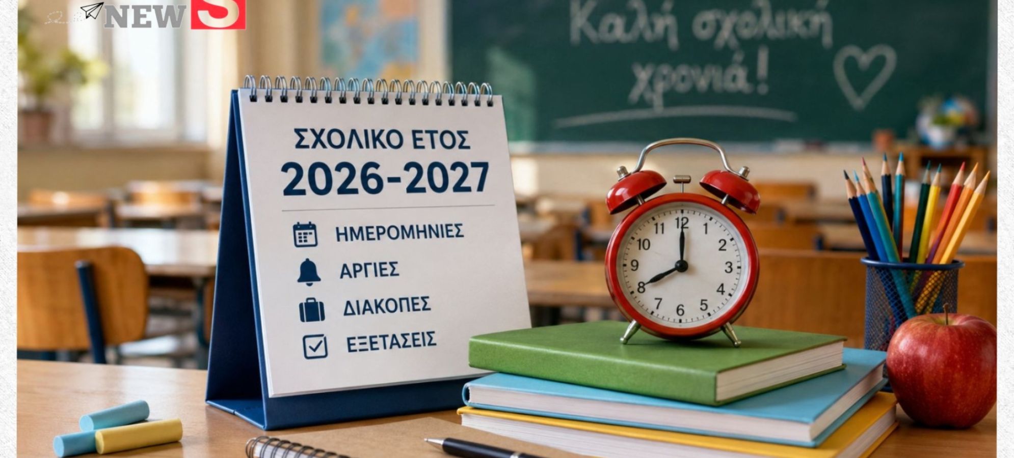 Σχολικό έτος 2026-2027: Πότε ανοίγουν τα σχολεία – Αργίες, διακοπές και ημερομηνίες